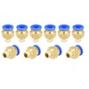 PC10-01 Push to Connect Fittings, 10mm Tube OD x 1/8”