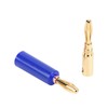 10PCS Banana Plugs 4mm Audio Jack Connector Solderless Six Blade