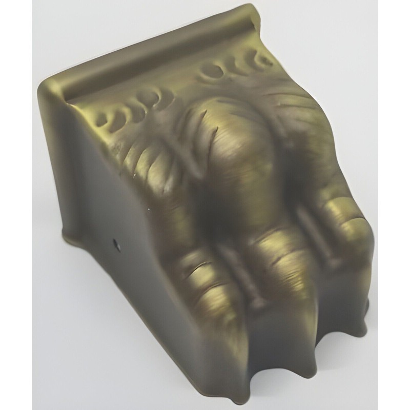 Furniture Knowledge MEDIUM ANTIQUE BRASS stamped Claw foot STRAIGHT TOE