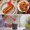 QIHUAN 8 Pieces Plastic Forks, Reusable Tableware, Outdoor Portable Spoons,