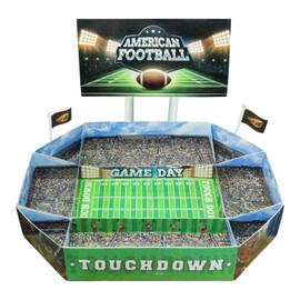 Football Party Supplies Snack Football Plates, Football Themed Party Decoration Foot Boat Tailgate Paper Boat for Serving Food, Football Party Decor for Snacks Trays Home Game Day Party Favors