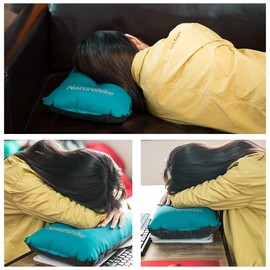 Naturehike Outdoor Camping Pillow Auto Inflator Pillow Ultra Lightweight Pillow Travel Camping Equipment (Khaki)