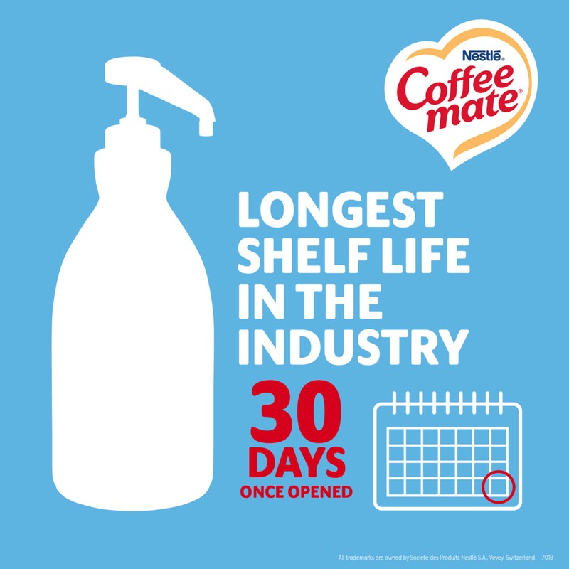 Nestle Coffee mate Coffee Creamer, French Vanilla, Concentrated Liquid Pump