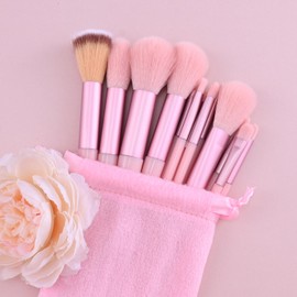 14 Pcs Makeup Brushes Makeup Kit With Beauty Makeup Sponge,Makeup Kit For Women Soft Fluffy Professional Cosmetic Foundation Powder Eyeshadow Kabuki Blending Make Up Brush Beauty Tool (pink)
