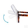 sTc Clip-on Flip Up Rimless Magnifying, Suitable for Reading Glasses,