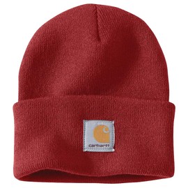 Carhartt Men's Knit Cuffed Beanie, Crabapple