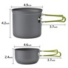Camping Hiking Cookware Set Outdoor Portable Picnic Cookware Kit Alumina