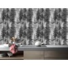 HAOKHOME Forest Peel and Stick Wallpaper Black and White Removable