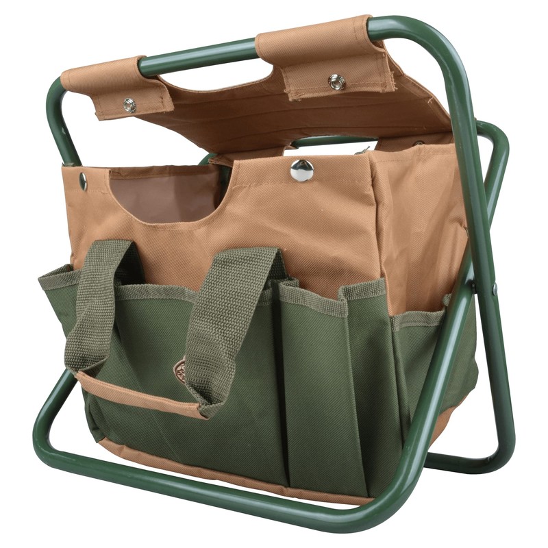 Esschert Design Canvas Tool Bag and Stool Carry-all
