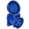 Waterproof Industrial Plug IP67 Compact Insulation 3 Cores Rubber Sealing