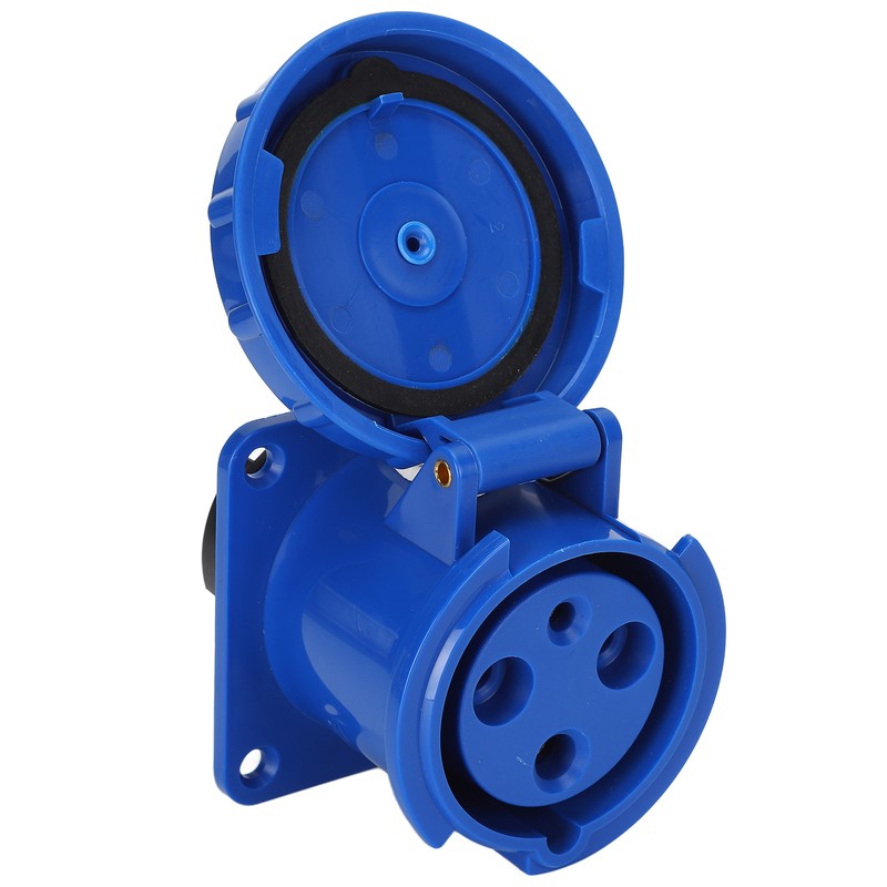 Waterproof Industrial Plug IP67 Compact Insulation 3 Cores Rubber Sealing