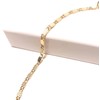 10 Inch Ankle Bracelet Chain Embossed Pattern Link Anklet Gift