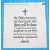 Fabric Panel 8"x8" Lord's Prayer Faith 100% Cotton Quilt Square