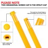 ZORYILUO Gas Can Spout Replacement Gas Can Nozzle (3 Kit-Yellow)