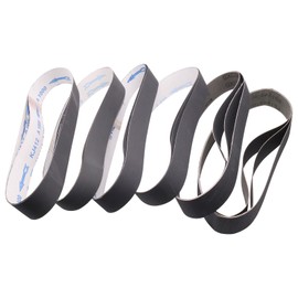 Taokyid 18 Pack 1-1/2 x 30 Inch Sanding Belts, 1-1/2 x 30 Silicon Carbide Sanding Belts, 3 Each of 120 240 400 600 800 1000 Grits Sander Belts for Knife Sharpening and Metalworking