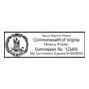 Premium MaxLight VA Notary Stamp for Virginia Notary Public, State