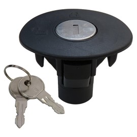 2024 Upgraded Locking Fuel Tank Plug Cap, Fuel Tank Gas Cap with Key for Ford F150 Escape Explorer Edge Taurus, Replace 8U5Z9C268B 8U5Z9C268A 8U5Z-9C268-B