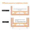 TMGSK Undermount Shelf Drawer Slide Soft Close Bottom Support Under