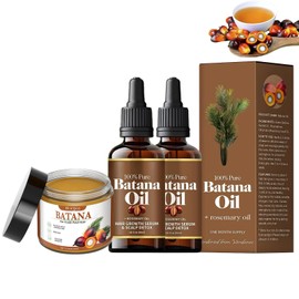 Aceite de Batana,Aceite De Batana Keyoma， Aceite de Romero, Aceite Para el Cuidado del Cabello Batana, 3 pcs Batana Aceite de Romero, Mejora el Brillo Del Cabello y la Piel, Nutre el Cuero Cabelludo,Deja el Cabello MáS Suave