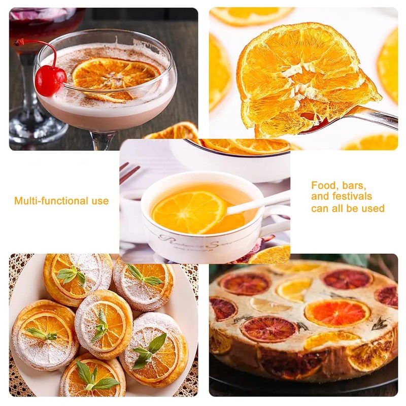 Dehydrated Dried Orange Slices Wheels,7.1oz / 200g | Approx 40
