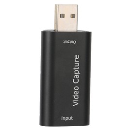 Video Capture HighDefinition Multimedia Interface USB2.0 Video Record Card for OBS VLC Amcap(Black )