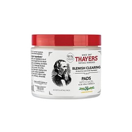 Thayers Blemish Clearing Salicylic Acid and Witch Hazel Acne Pads, 60 count