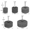 JUNLIXN 10 Pcs Fiber Buffing Wheels - 1/4'' Shank Abrasive