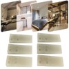 6Pcs Door Stoppers Rubber Wedge Stops Windproof Crashproof Fluorescent for