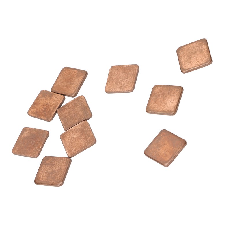 100pcs Heatsink 401w/mk Thermal Conductivity Burr Free Glossy Copper Material