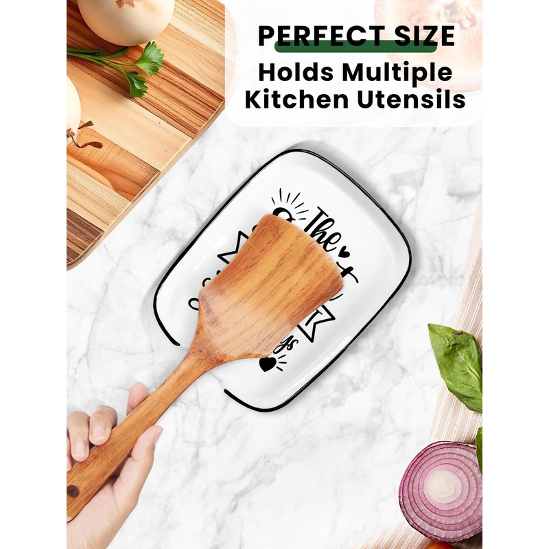Levaukiem Funny The Secret Ingredient Is Always Love Spoon Rest,