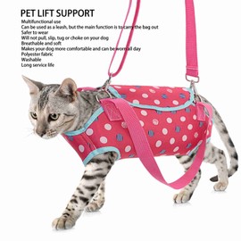 Dog Lift Harness, Full Body Support and Recovery Sling, Pet Rehabilitation Lift Vest, Adjustable, Breathable Straps Old, Disabled, Joint Injuries