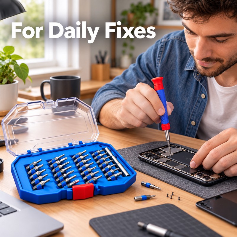 35-in-1 Precision Screwdriver Set – Magnetic Hexagonal, Flathead & Multi-Bit