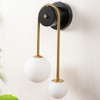 Skyblaze Mid-Century Modern Wall Sconce Glass Globes Wall Lamp Modern