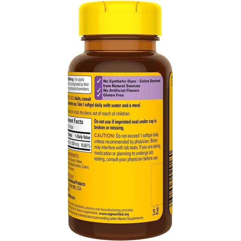 Nature Made Biotina 5000 Mcg Belleza Cabello Piel Uñas