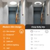 Peasur 25CM LED Ceiling Light 3000-6000K, 24W 3200LM Bathroom Light