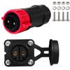 2 Pin 50Amp Trolling Motor Plug Receptacle Set, 12/24/36/48 Volt