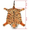 VidaXL Tapis en peluche en forme de tigre 144 cm