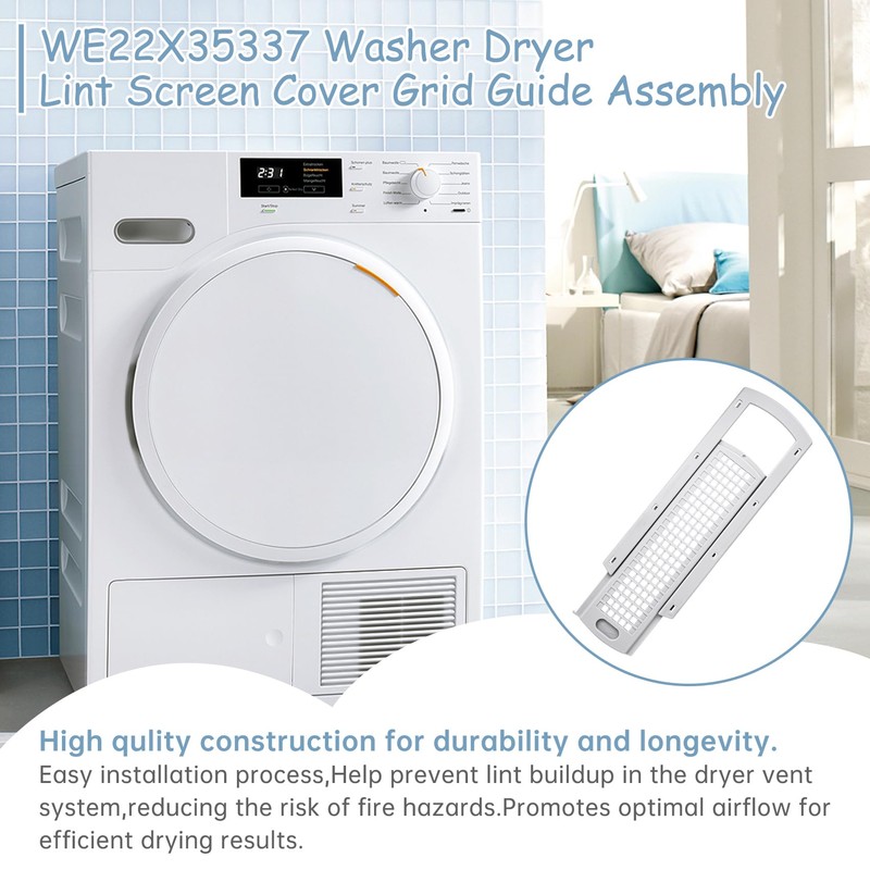 WE22X35337 Washer Dryer Lint Screen Filter And Lint Filter Slide