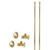 Westbrass Bullnose Faucet Kit with Round Handles, 5/8" OD x
