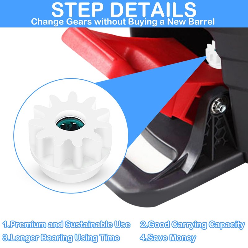 CANIPHA 4pcs Spin Mop Replacement Parts, Spin Bucket Mop Clutch