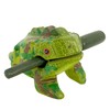Cozinest 4" Wooden Frog Percussion Instrument, Guiro, Green