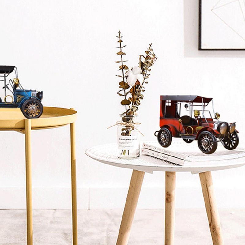 Retro Nostalgic Metal Crafts Car Models Ornaments Home Decoration for