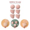 Vaguelly 6pcs Dual Use Fan Shaped Powder Puff Makeup Tools