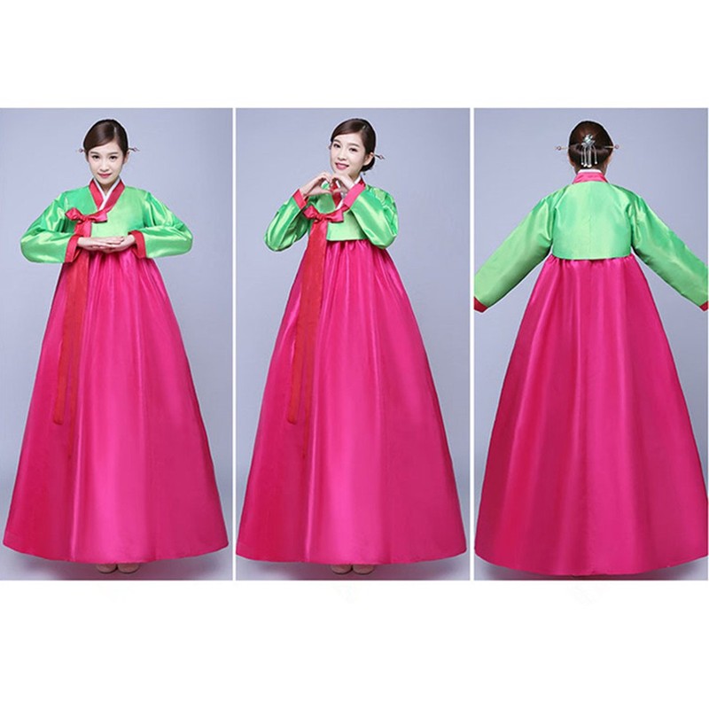 [Manufacturer] Korean Folk Costume, Hanbok Kaemai School Dress (L, Green)