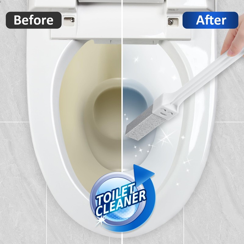 Navona 10 Pack Pumice Stone Toilet Bowl Cleaner with 2