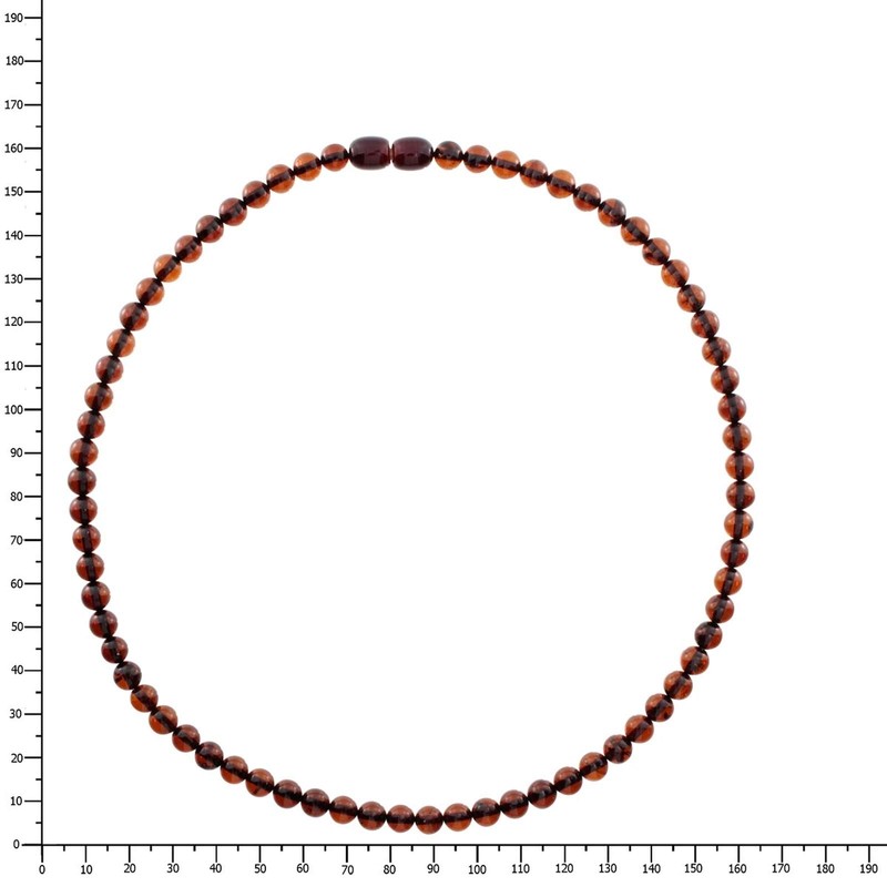 Chain – Ball 6 mm – Amber, Plastic amber Plastic,