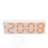 Digital Alarm Clock 3 Levels Brightness Orange Number Desktop LED
