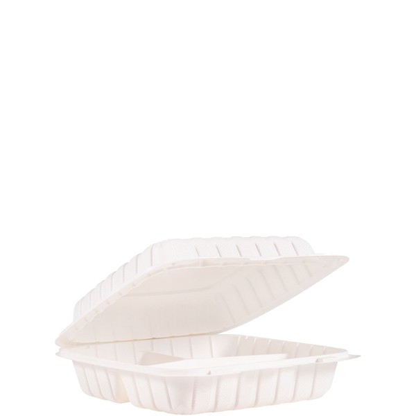 DART ProPlanet Mineral-Filled Eco-Friendly Hinged Lid Take-Out Containers, 9" Size,