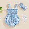 Tsseiatte Newborn Baby Girl Summer Bodysuit One Piece Ruffle Strap