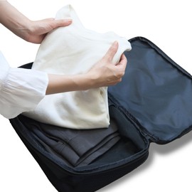 ARASAWA Compression Travel Pouch, Travel Pouch, Compression Bag, For Travel, Clothes, Business Trips, Fabric, 2-Way Organization, Organization, Convenient, Functional